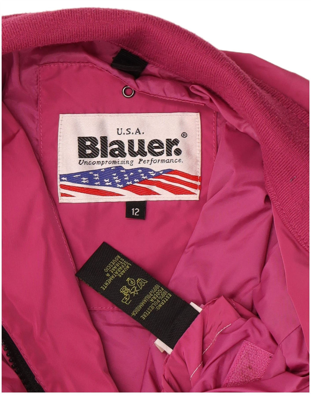 Giubbotto Bomber Blauer Bambina 11-12 Anni Poliestere Rosa