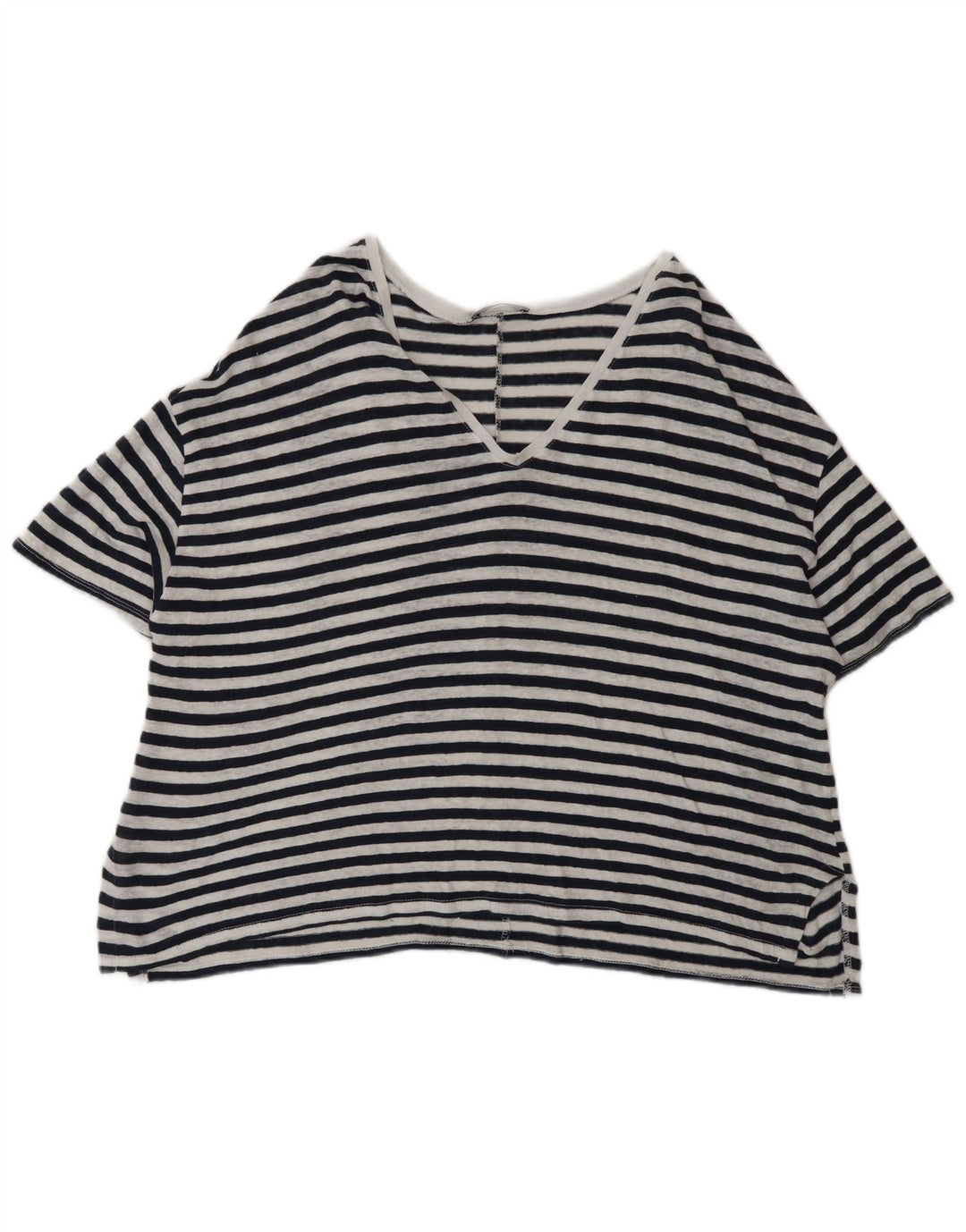 T-shirt oversize da donna Zara UK 14 gessata media nera