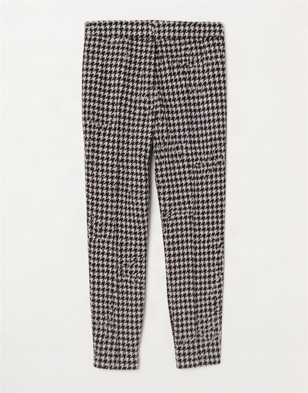 Pantaloni cropped slim da donna Hugo Boss W28 L26 pied de poule neri