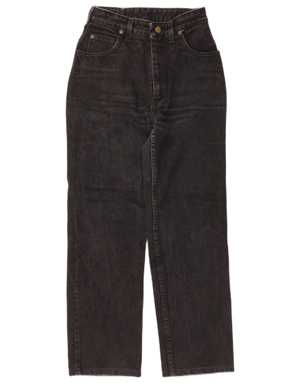 Jeans dritti da donna Lee W30 L26 cotone nero