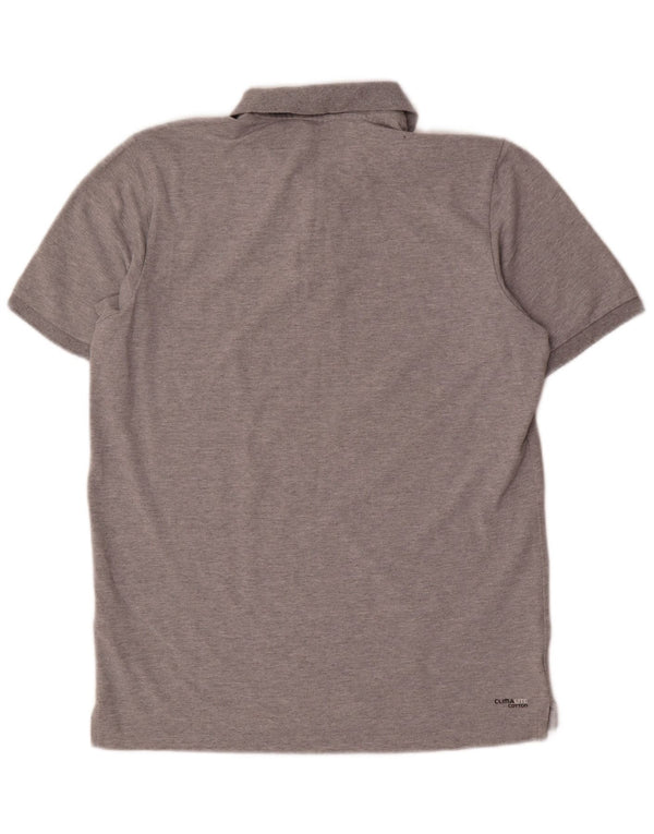 Adidas Mens Climalite Polo Shirt Large Grey Cotton