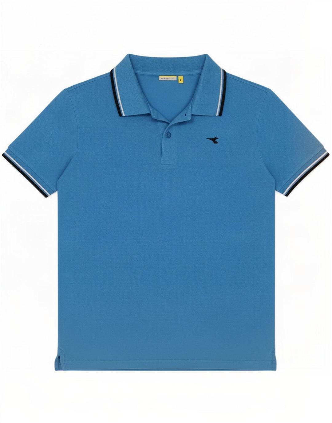 Polo Diadora Uomo Large in Cotone Rigato Blu