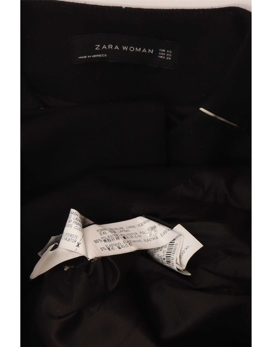 Cappotto Zara da donna UK 6 XS poliestere nero