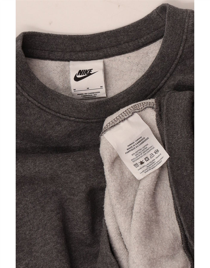 Felpa Nike Uomo Maglione Cotone Grigio Medio