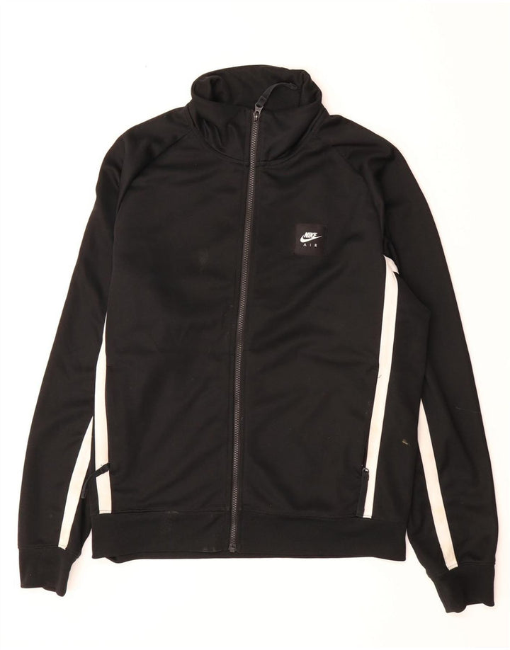 NIKE Mens Nike Air Graphic Tracksuit Top Jacket Medium Black Polyester Vintage Nike and Second-Hand Nike from Messina Hembry 