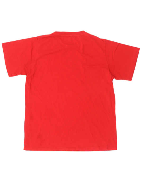 T-shirt grafica da ragazzo Nike Top 13-14 anni XL in cotone rosso