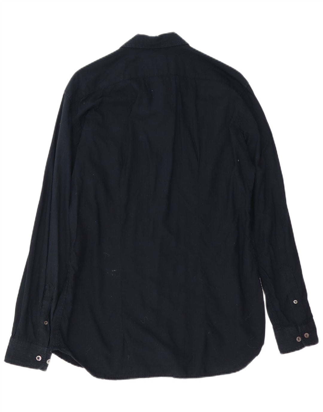 Camicia da uomo Gas in cotone a righe medie blu navy