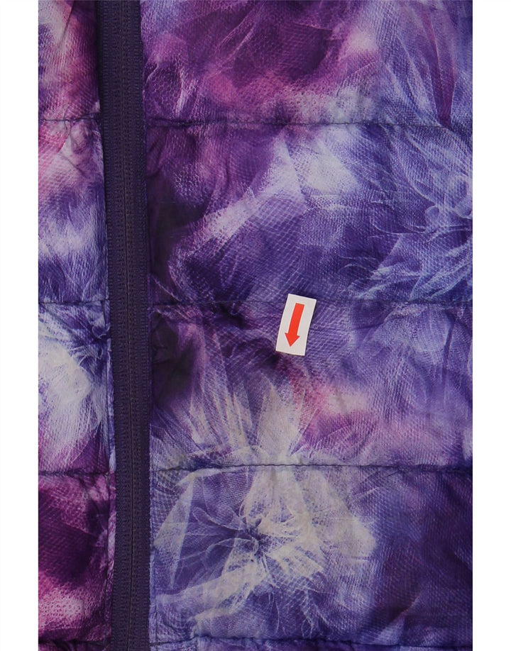 MOUNTAIN WAREHOUSE Womens Padded Jacket UK 8 Small Multicoloured Tie Dye Vintage Mountain Warehouse and Second-Hand Mountain Warehouse from Messina Hembry 