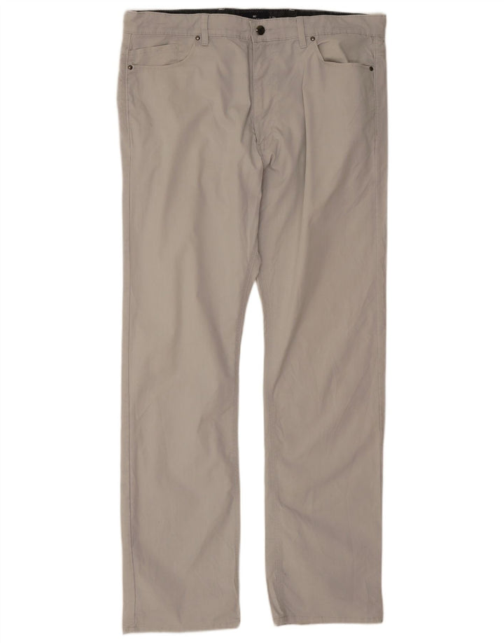 Pantaloni casual dritti Marks & Spencer da uomo blu Harbour W38 L33 grigi