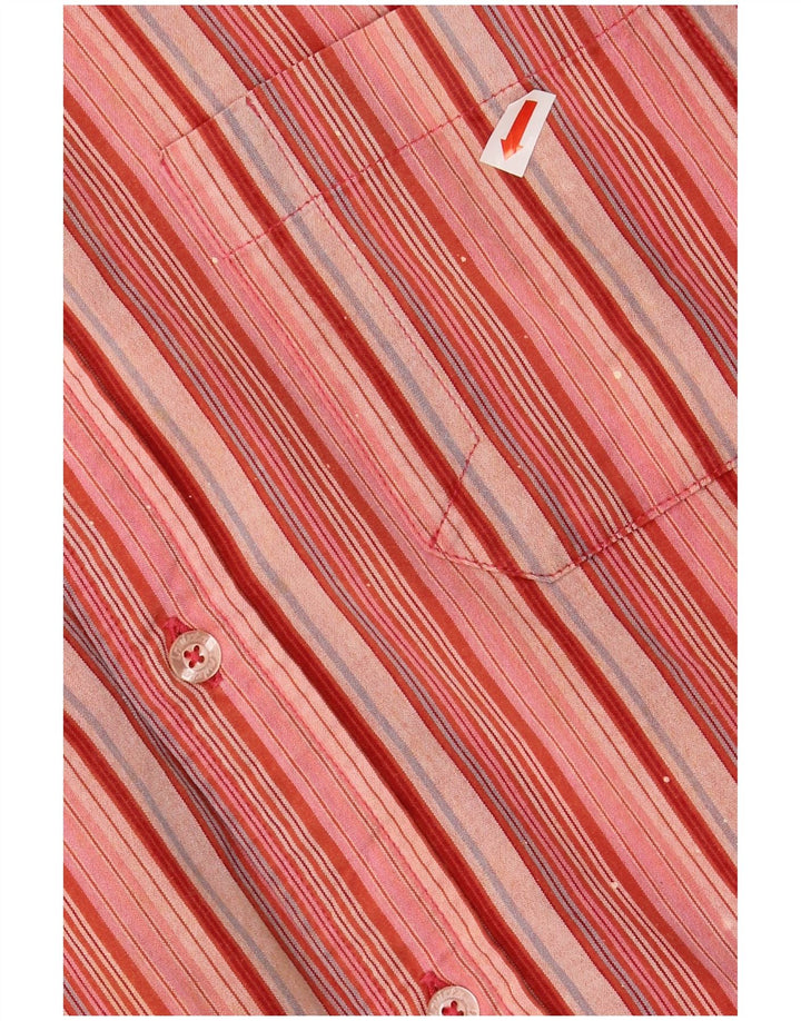 INVICTA Camicia a maniche corte da uomo a righe rosse grandi