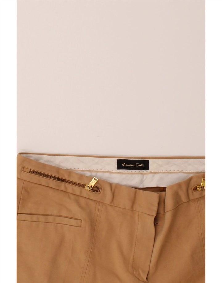 MASSIMO DUTTI Womens Slim Casual Trousers W30 L29 Beige Cotton Vintage Massimo Dutti and Second-Hand Massimo Dutti from Messina Hembry 