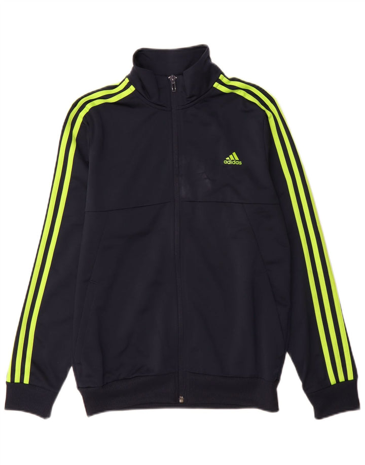 Giacca da tuta Adidas Aeroready da ragazzo 13-14 anni in poliestere blu navy