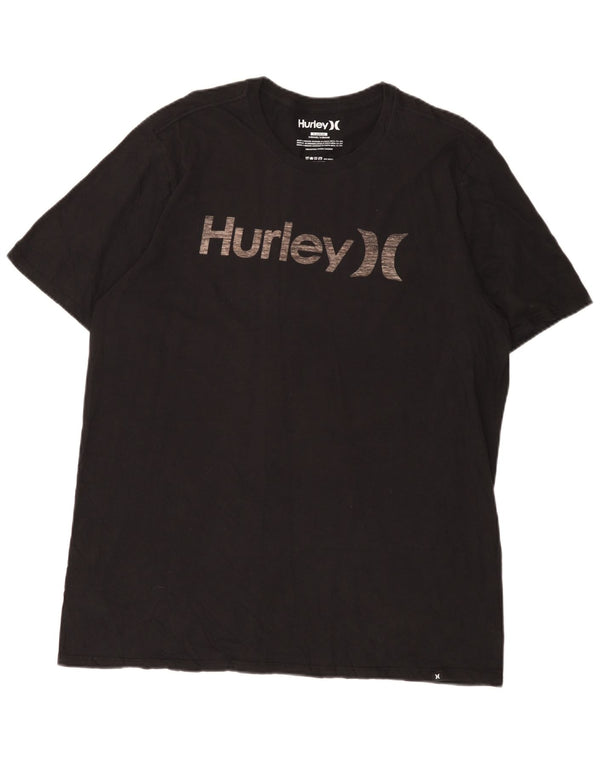 T-shirt grafica da uomo Hurley Top XL in cotone nero