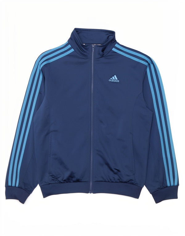 Adidas Giacca da tuta da ragazzo 13-14 anni blu navy in poliestere sportivo