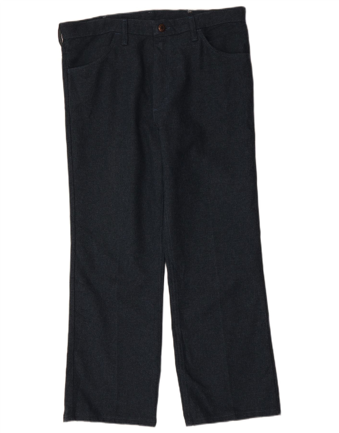 Pantaloni casual dritti da uomo WRANGLER W36 L29 poliestere blu navy