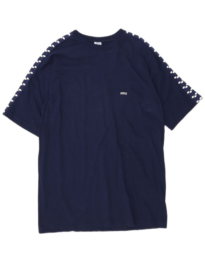 T-shirt grafica da uomo Arena Top medio blu navy