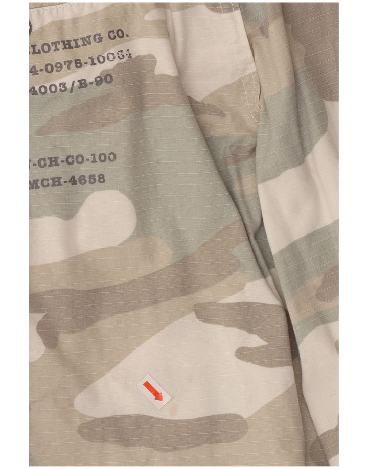 Pantaloncini cargo da uomo BENCH W30 in cotone mimetico beige medio