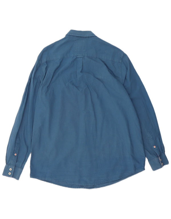 Crew Clothing Camicia da uomo vestibilità classica XL in cotone blu