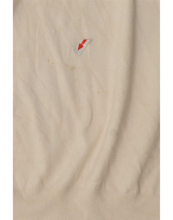 Maglione maglione collo alto da donna Zara UK 10 piccolo beige