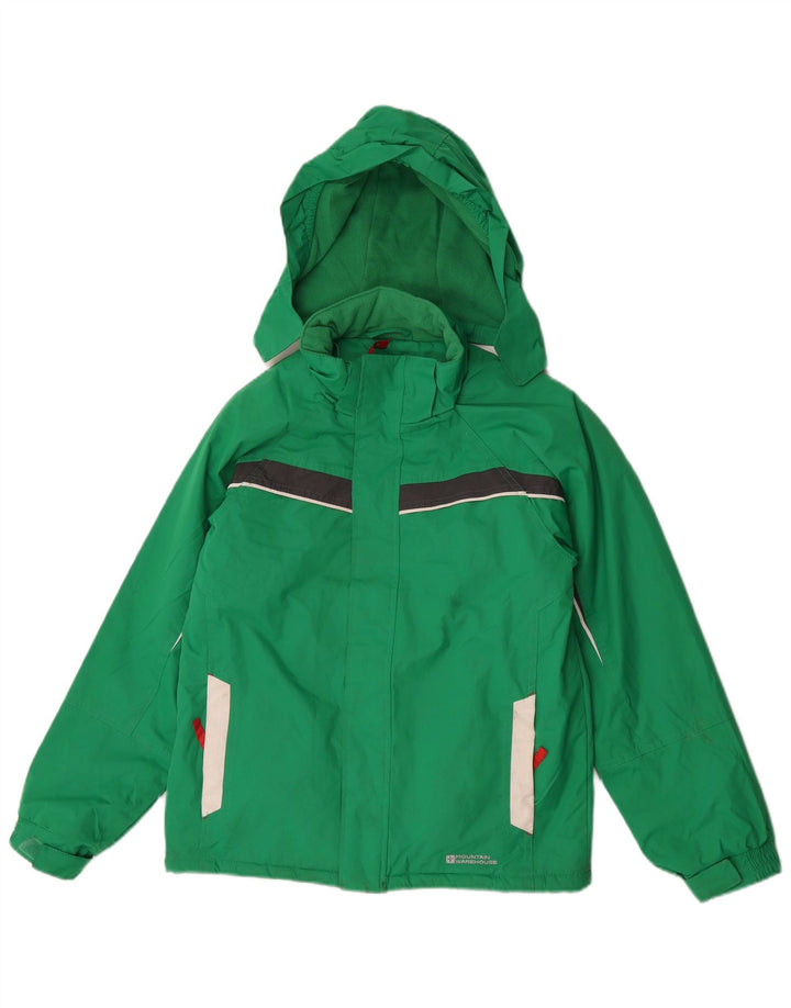 Giacca a vento da bambino Mountain Warehouse 11-12 anni Colorblock verde
