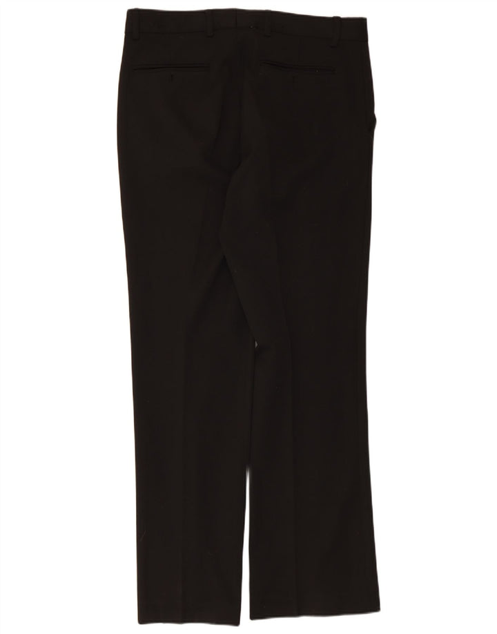 Pantaloni da abito dritti da uomo Marlboro Classics EU 48 Medio W34 L31 Nero