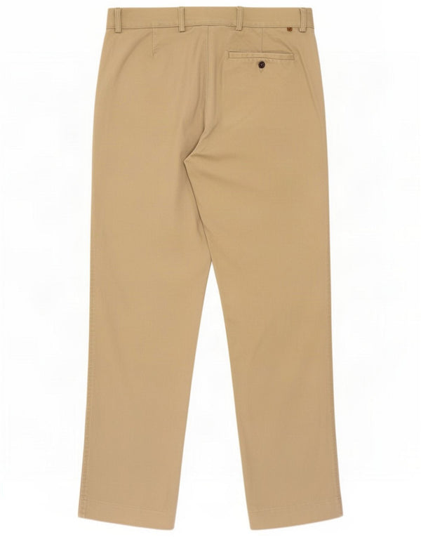 Pantaloni chino dritti da uomo Farah W34 L31 Cotone beige