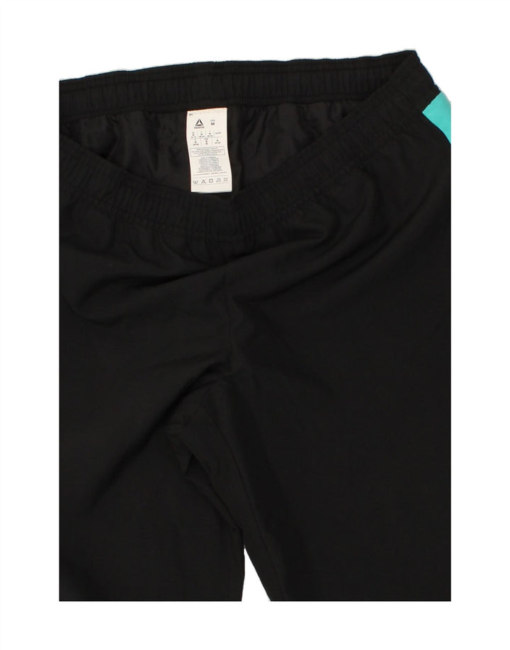 REEBOK Womens Tracksuit Trousers UK 12/14 Medium  Black Colourblock Vintage Reebok and Second-Hand Reebok from Messina Hembry 
