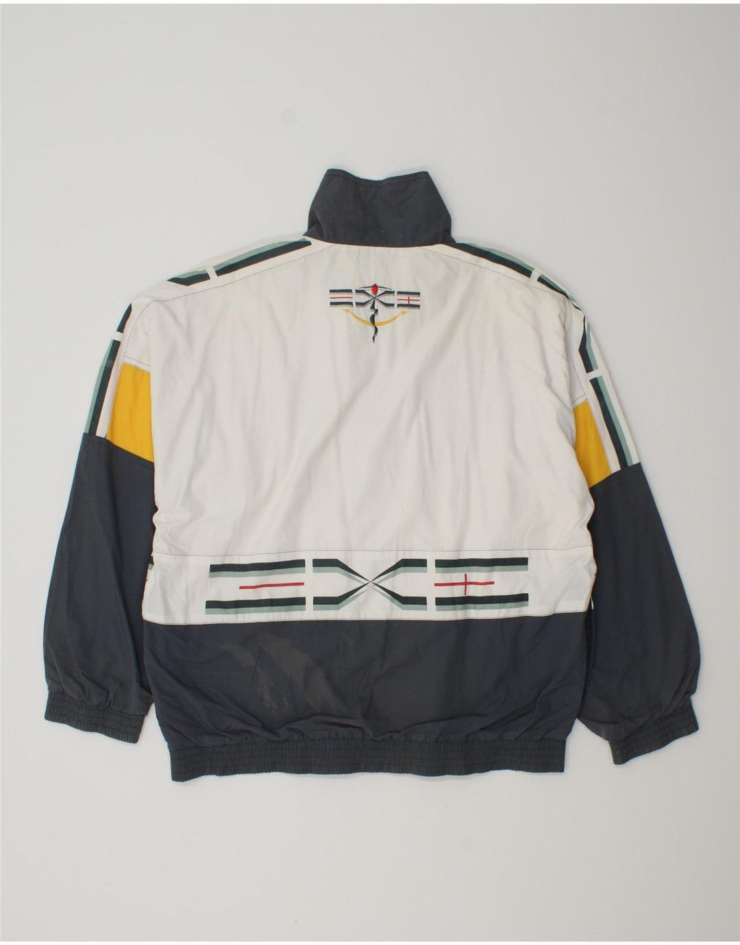 LOTTO Giacca da ginnastica da uomo con vestibilità ampia e grafica, piccola, colore bianco