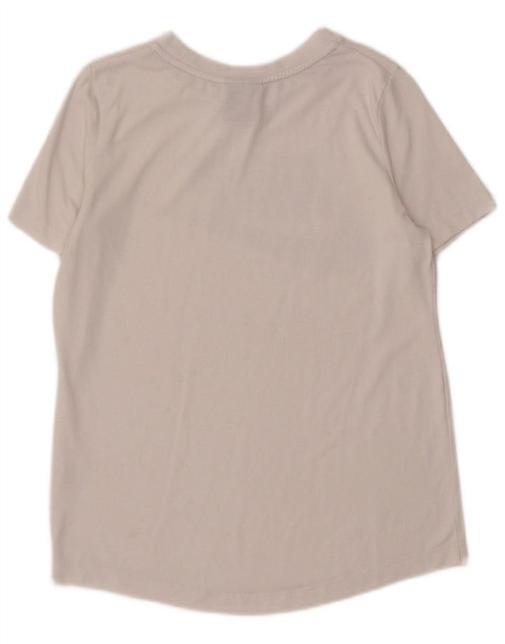 NIKE Womens Graphic T-Shirt Top UK 10 Small White