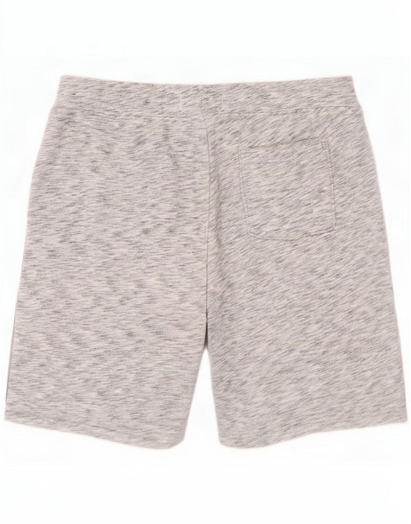 Hollister Mens Graphic Sport Shorts Large Grey Flecked Cotton