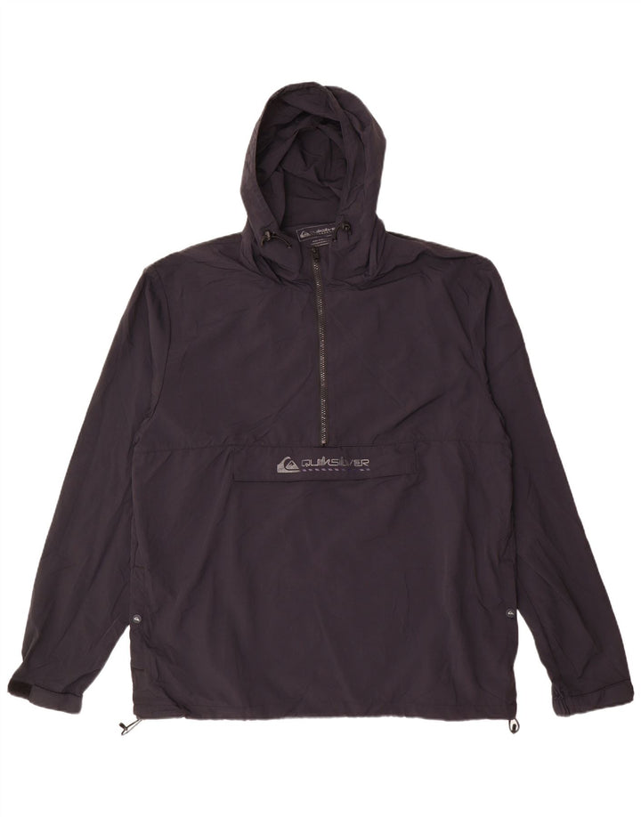 Giacca antipioggia Quiksilver da uomo con grafica pullover UK 42 XL nylon nero