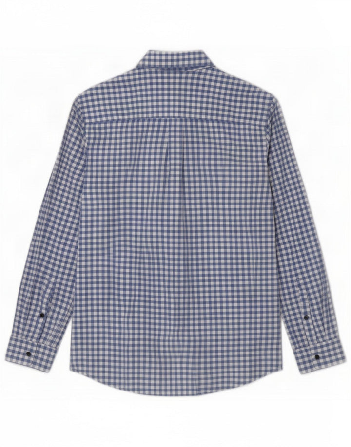 Pinko Camicia da donna UK 6 Small Blue Gingham Cotton