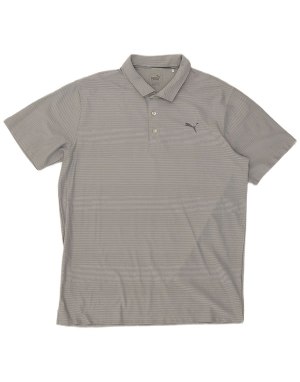 Polo Puma Uomo XL Grigio Gessato Poliestere