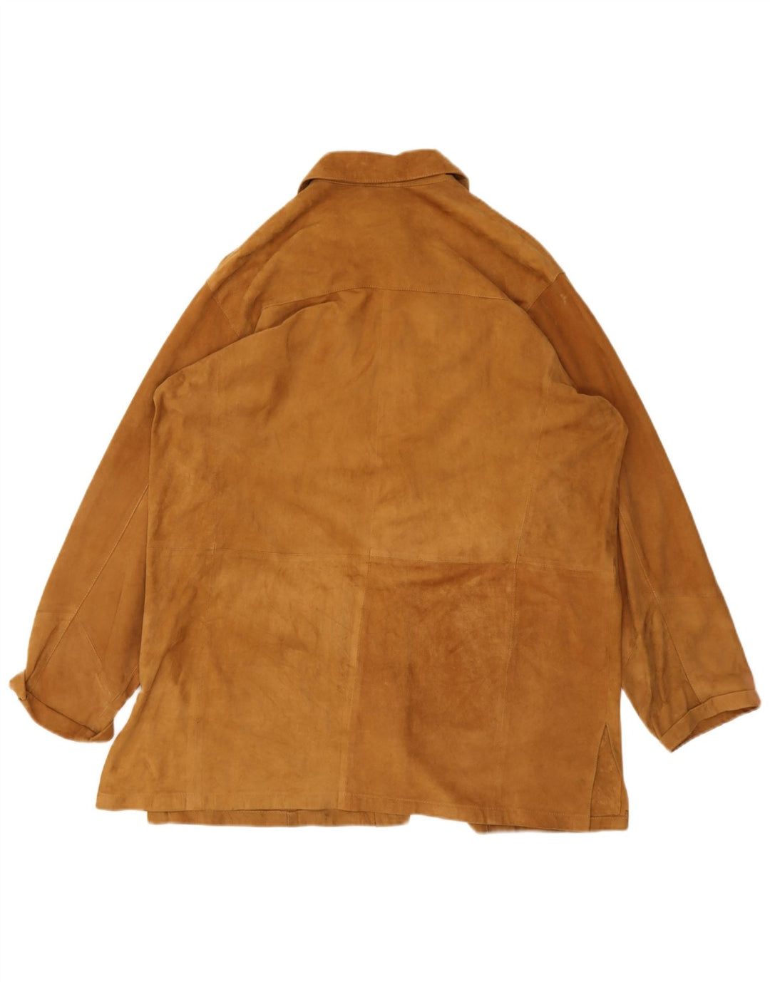 Giacca vintage in pelle scamosciata da donna IT 50 XL Marrone