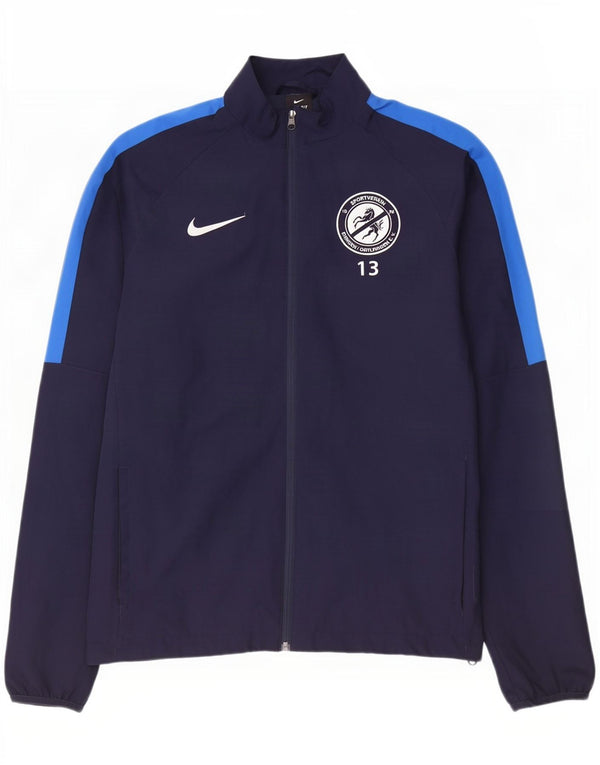 Giacca da ginnastica Nike Dri Fit Graphic da uomo, grande, color block blu navy