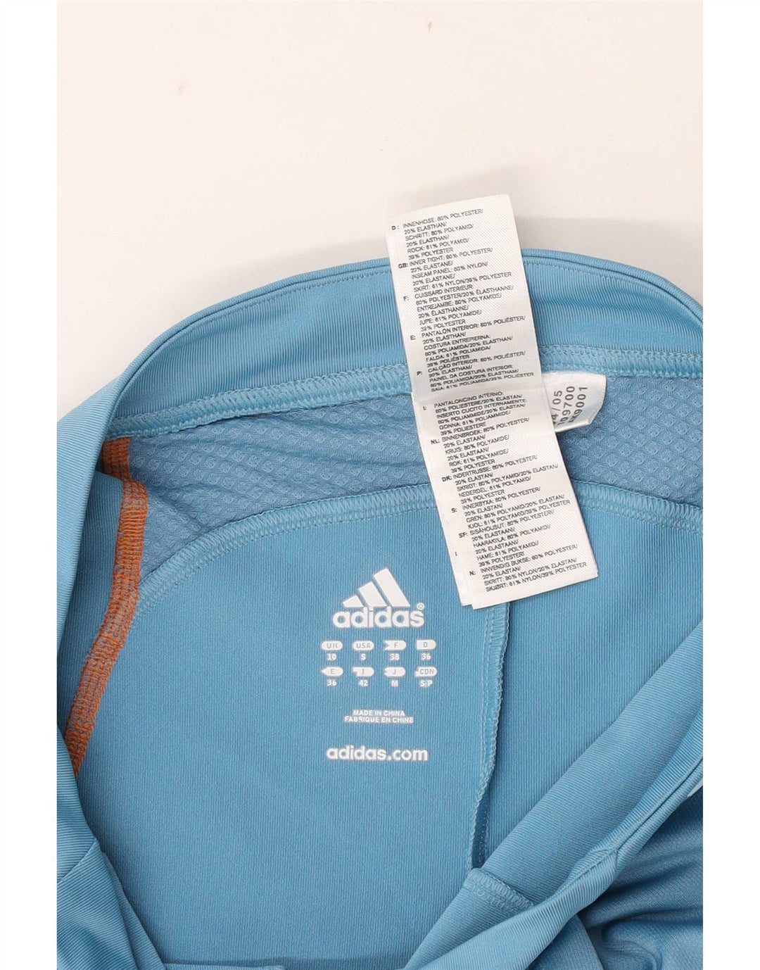Adidas Womens Skort UK 10 Small Blu Poliestere