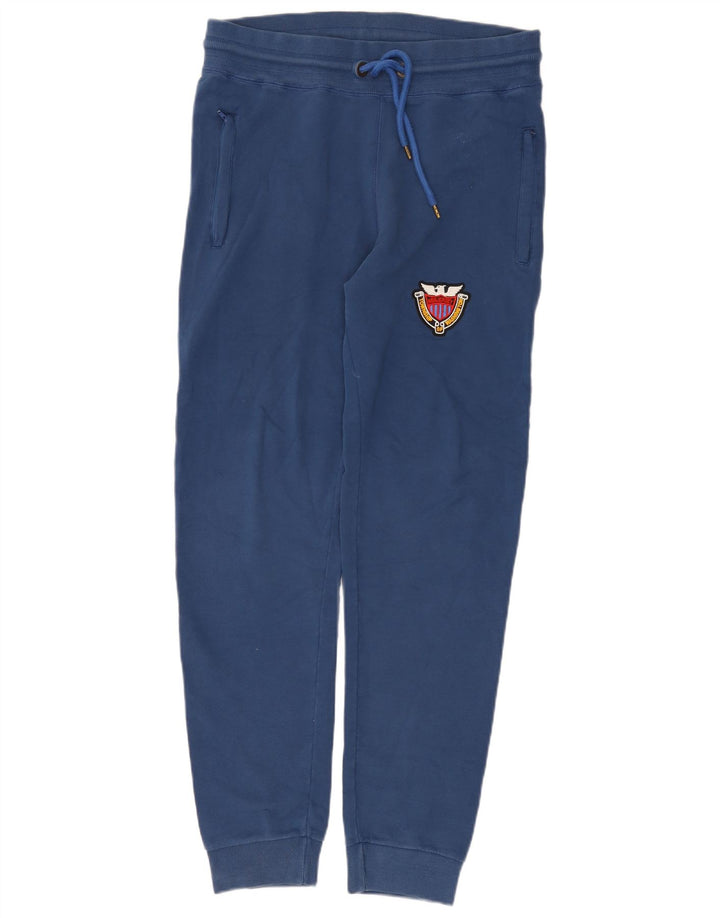 Pantaloni da tuta da uomo Franklin Marshall, pantaloni da jogging, piccoli, in cotone blu