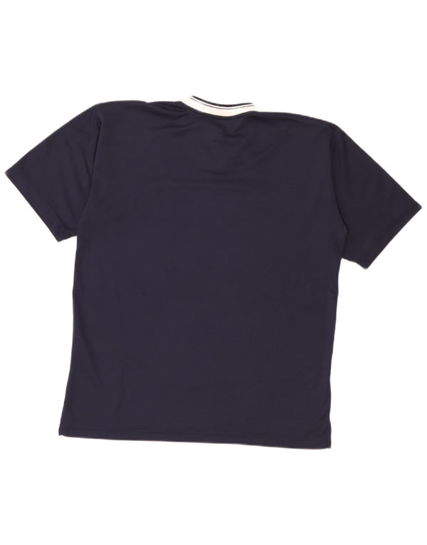 T-shirt da uomo Fila Top Small blu navy in poliestere color block