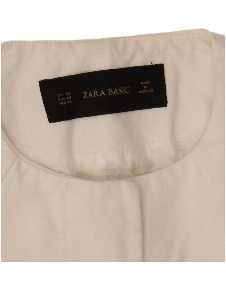 Giacca Blazer da Donna ZARA UK 6 XS Bianca