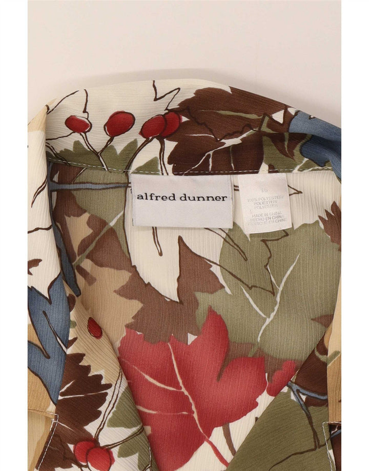 Camicetta da donna a maniche corte Alfred Dunner UK 16 grande multicolore