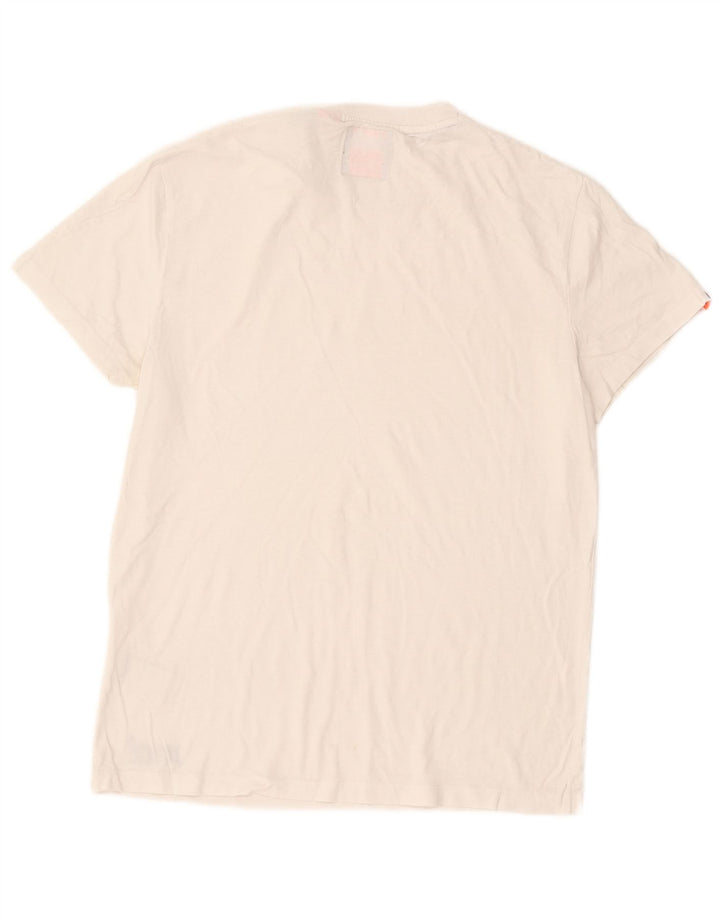 T-shirt da uomo Superdry Top in cotone bianco medio
