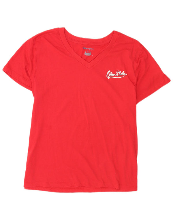 T-shirt da donna Champion Top UK 14 grande rossa