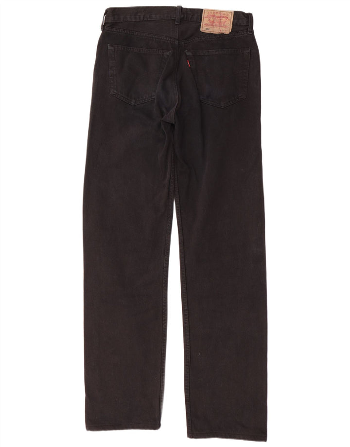 LEVI'S Jeans dritti da uomo 501 W34 L36 cotone nero