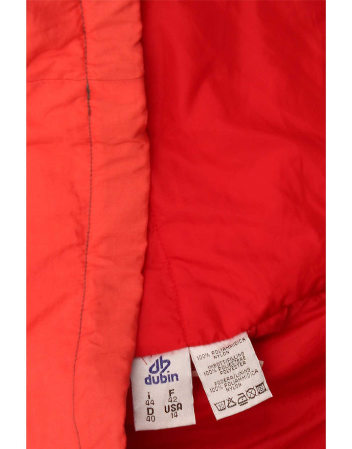 Giacca da sci oversize con cappuccio da donna Dubin IT 44 Medium Red Colourblock