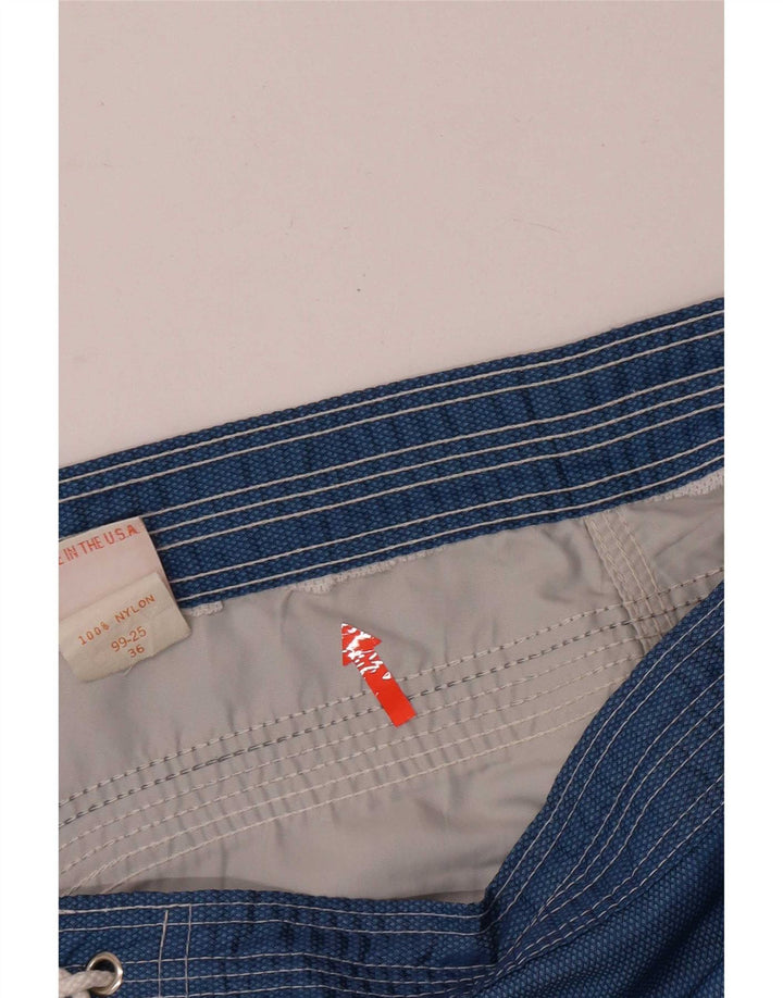 Pantaloncini da bagno da uomo Sundek grandi in nylon blu