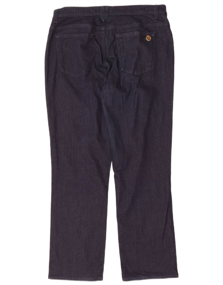 Jeans Dritti Donna Trussardi IT 48 XL W34 L28 Blu Navy Poliestere