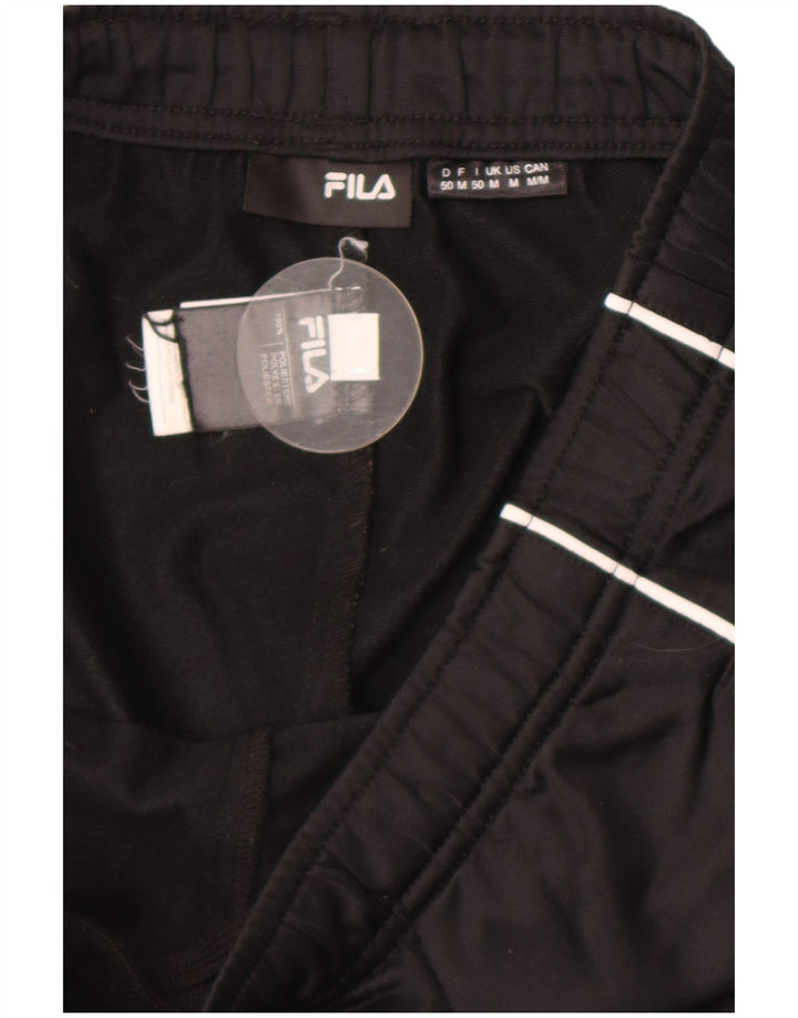 Pantaloni da tuta grafica da uomo Fila in poliestere a righe nere medie