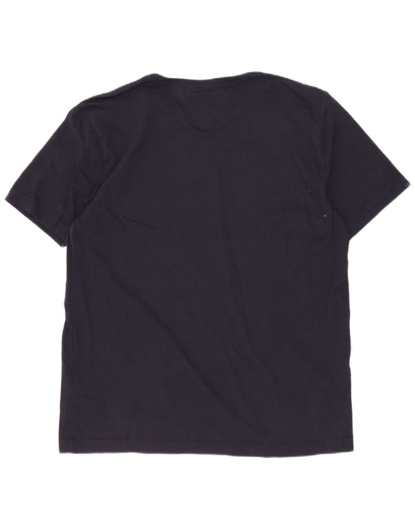 T-shirt da uomo Tommy Hilfiger Top XL blu navy in cotone
