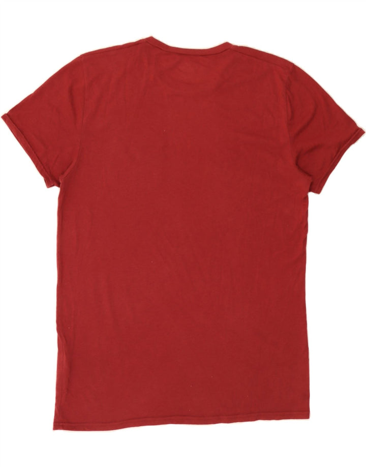 HOLLISTER Mens T-Shirt Top Medium Red Cotton Vintage Hollister and Second-Hand Hollister from Messina Hembry 