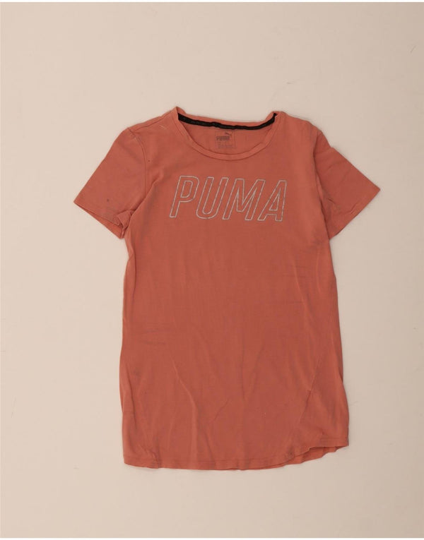 T-shirt grafica da donna Puma Top UK 12 cotone rosa medio